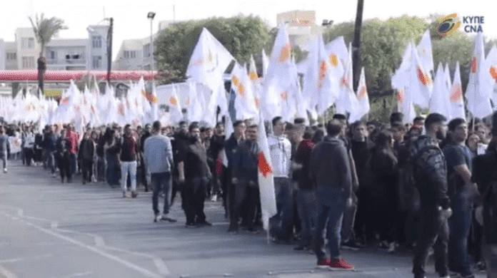 Μαθητές και φοιτητές στη Λευκωσία καταδίκασαν την ανακήρυξη του ψευδοκράτους (βίντεο)